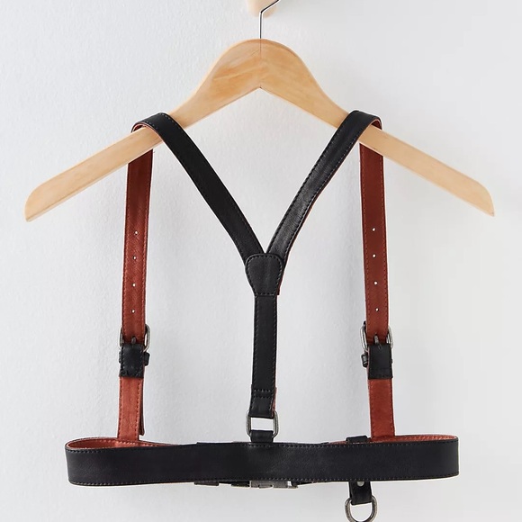 NWT Free People Motorsport Harness Jet Black - Picture 5 of 5